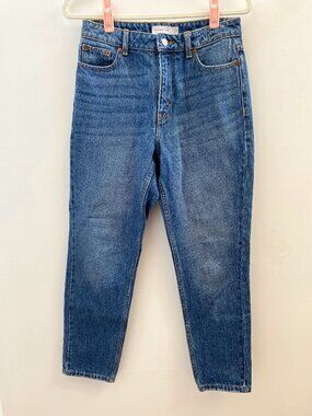Topshop Medium Wash Jeans Size 28